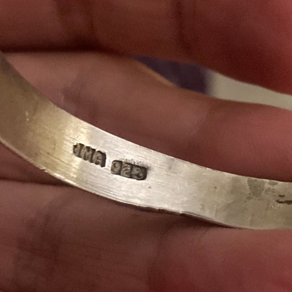 Vintage 925 sterling silver cuff bracelet - Picture 12 of 16